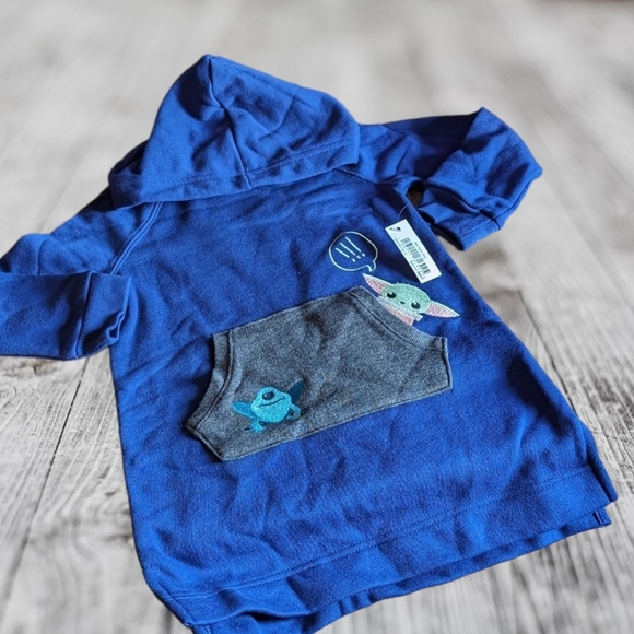 Disney's Grogu Kids Hoodie Dress, NWT - Picture 2 of 10